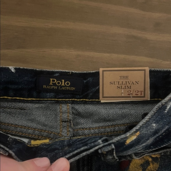 Polo by Ralph Lauren Kids' Denim Shorts with Colorful Splatter - Picture 3 of 3